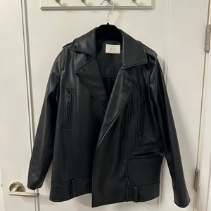 Oak and Fort Faux Leather Jacket